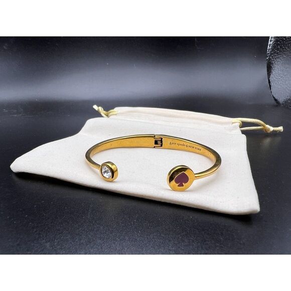 Kate Spade Spot the Spade Hinged Cuff - Picture 2 of 6